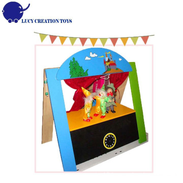 Happy Play Kids Wooden Puppet Theatre